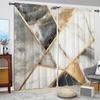 2 Panels Gold Foil Marble Pattern Window Curtains   Versatile Design Suitable for Any Style   Creating a Peaceful Living Space