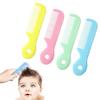 Nalaina Baby Brushes and Combs, Set of 4, Safe Combs, Cute Toddler Hair Brush for Babies, Newborns, Infants, Baby Shower Gift, 12 X 2.7cm