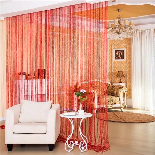 String Curtain Shiny Tassel Line Curtains Window Door Divider Drape Living Room Decor Valance Glitter Door String Curtain
