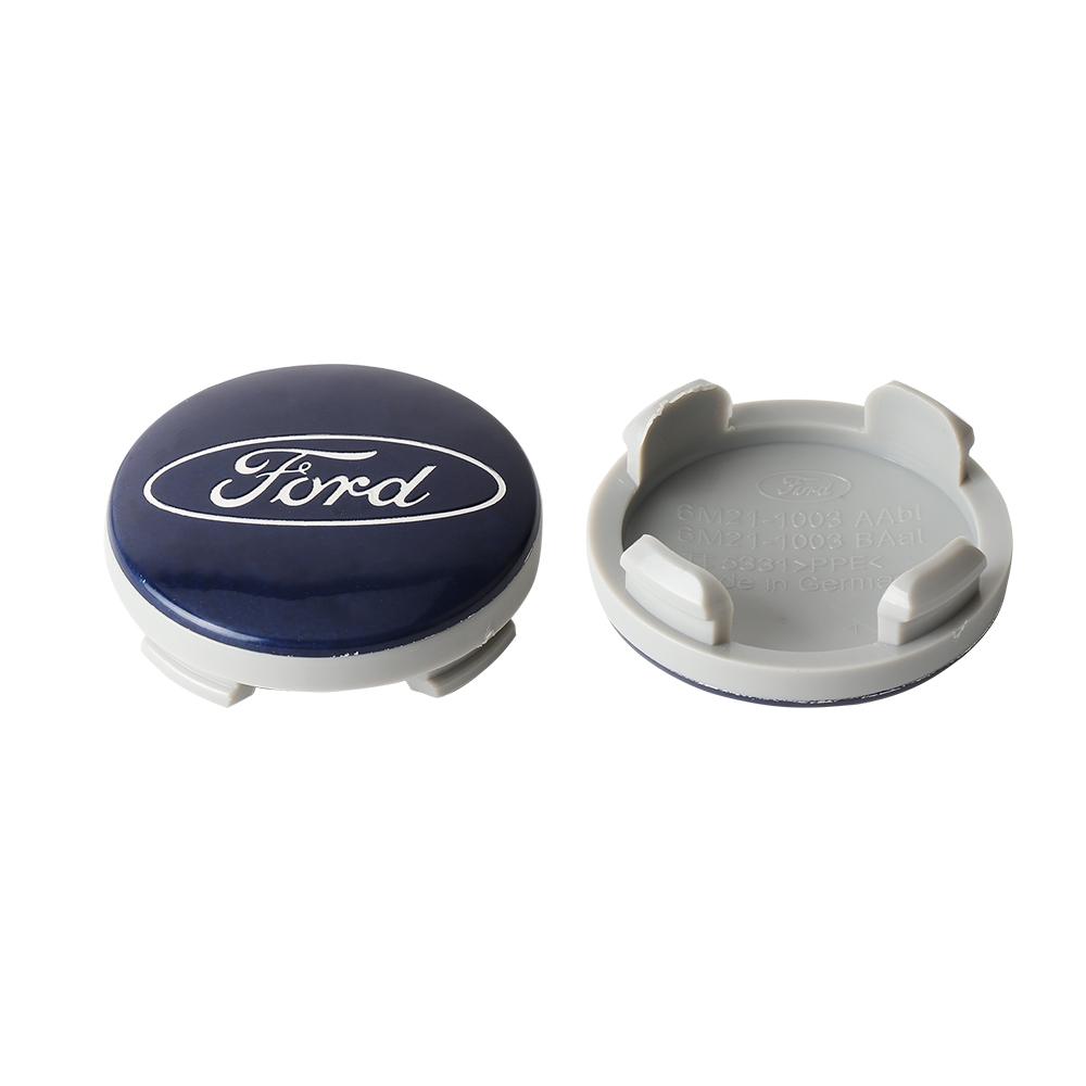 AJI1 4Pcs Ford Car Wheel Center Cap Rim Cover Accessories For Ford Kuga S-MAX MK7 F150 Mondeo RS Fusion Focus Mustang Shelby Stracing