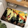 LUCKY LUKE CARTOON Floor Mat Diatomite Floor Mat Fast Drying Odor Resistant Non Slip Bath Kitchen Mat