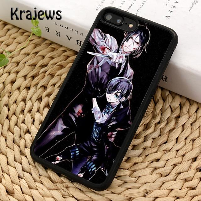 Чехол для телефона Krajews Anime Black Butler Kuroshitsuji с коллажем для iPhone 14 5 SE 6s 7 8 plus XR XS 11 12 13 pro max Samsung S21 S22