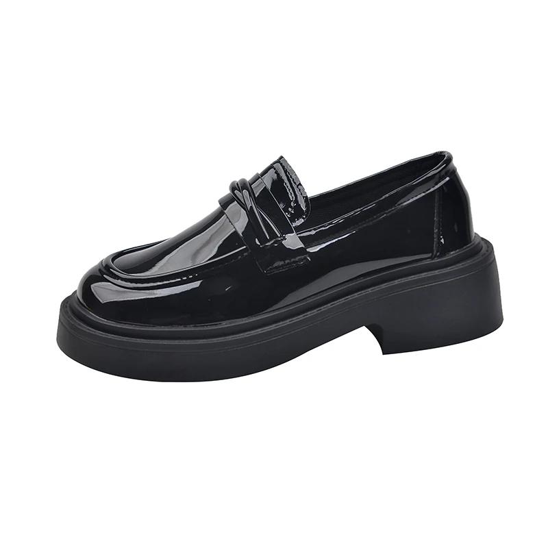 Новые туфли для студентов в японском стиле, туфли в стиле Лолиты для косплея для женщин/девочек, модные черные/кофейные туфли на платформе 2024