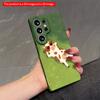 2DFlat Samsung Phone Case Sunglasses Cow Relaxing In Grass Applicable To Galaxy S23 S24 S25ULTRA S26 A12 A14 A15 A16 A54 A55