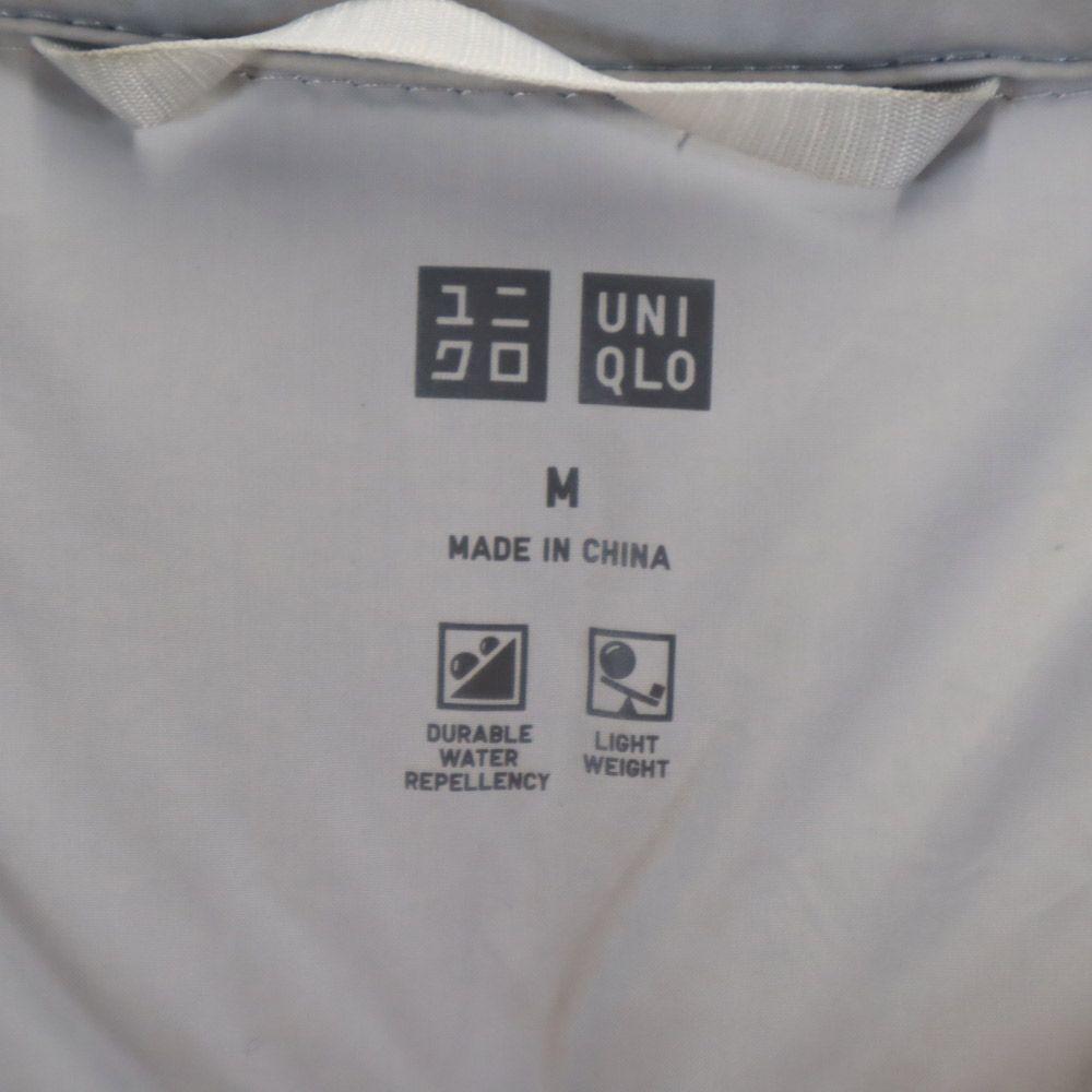 Uniqlo Бесшовный ультралегкий пуховик M серый капюшон Женский Б/У