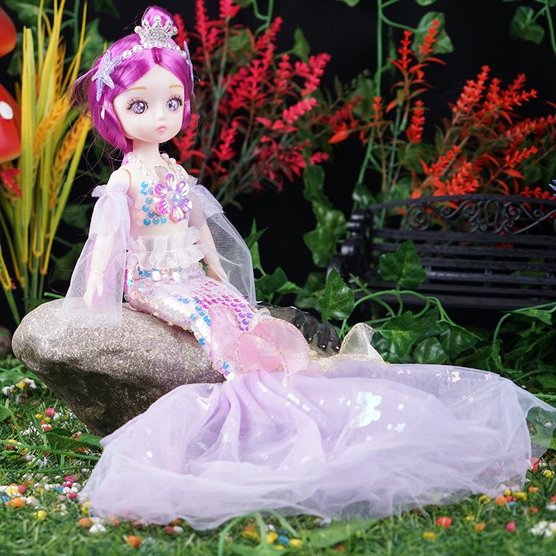 Музыкальная кукла принцесса русалочка для девочек, идеальный подарок от Night Market