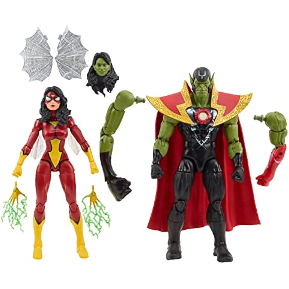 ХАСБРО (ХАСБРО) Серия Marvel Legends Королева Скруллов и Супер Скрулл, 60-летие Мстителей...