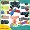 Foldable Rainbow Cat Tunnel: Interactive Cross-Border Play Tube for Cats