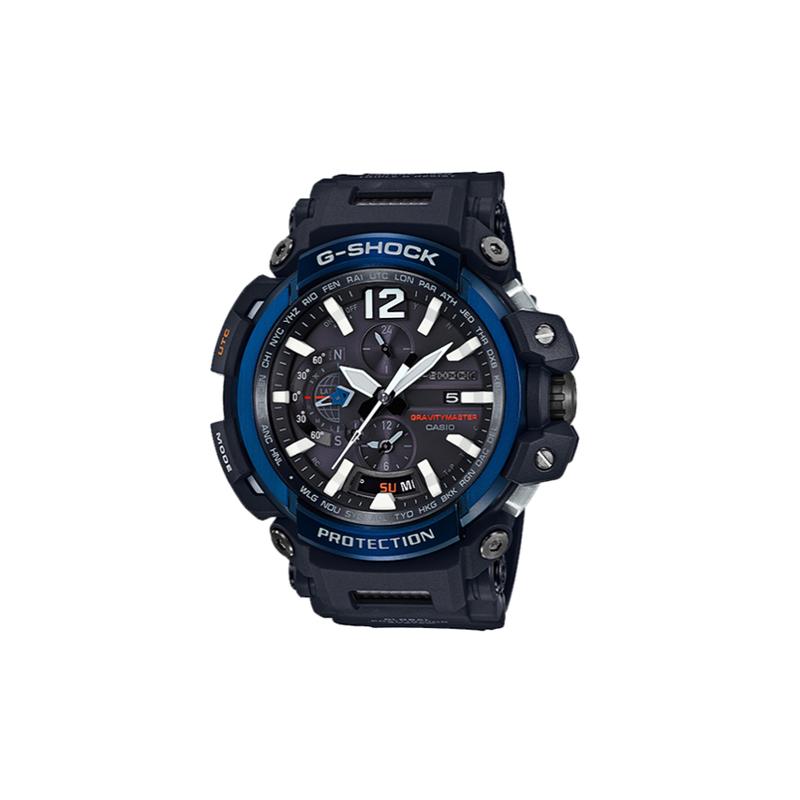 Casio Серия G-SHOCK с двойным дисплеем LCD/стрелки Серия Aerospace Текстура Кварцевый механизм Ремешок из смолы Японские и корейские часы Мужские часы GPW-2000-1A2