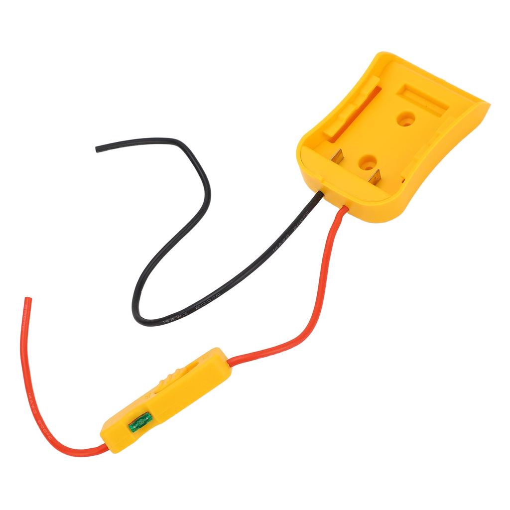 Безопасный адаптер для аккумулятора 20 В, инструмент для преобразования адаптера аккумулятора с предохранителем 30 А, провод 14 калибра