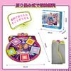 Танцевальный коврик EagleStone Toy, игровой музыкальный игровой коврик для детей, оснащенный светодиодной кнопкой звукового эффекта, интерфейсом MP3, 4 песнями, переключением громкости, складным музыкальным ковриком