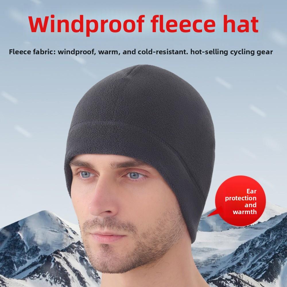 Polar Fleece Running Winter Sport Cap Warmer Outdoor Warm Hat Winter Running Hats Cycling
