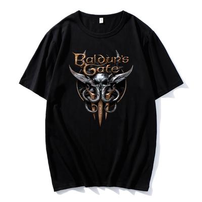 Baldurs Gate 3 Последний патч Футболки Baldurs Gate 3 Горячая игра Новые хлопковые футболки Летние Женские Мужские Повседневные Дышащие Футболки Y2K