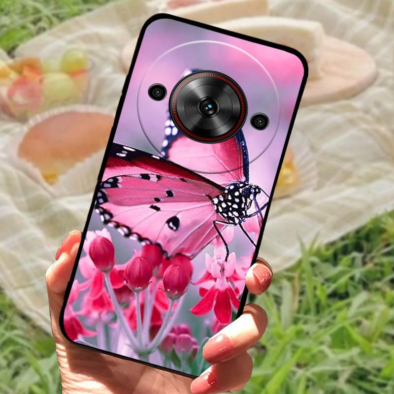 Чехол-бампер для ZTE Nubia Focus 5G, силиконовый, мягкий, с рисунком мрамора, черный, защитный