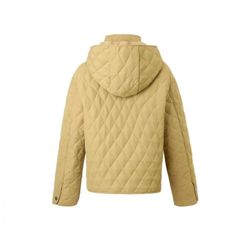 Womens Short Padded Winter Coat Detachable Hood Thick Warm Casual Cotton Jacket