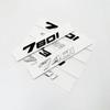 ABBS1 New Font Numbers Letters 735i 740i 760i 735Li 740Li XDrive Chrome Silver Black ABS Emblem for 7 Series Car Trunk Logo Sticker