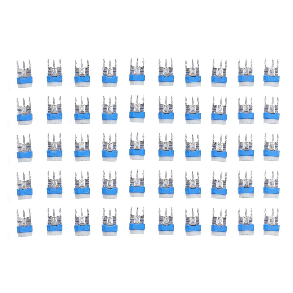 100 шт. переменный резистор 10 значений 500R до 1M RM065 синий белый подстроечный потенциометр ассортимент