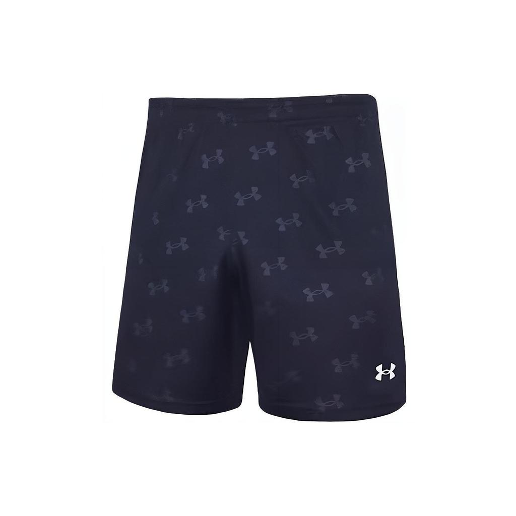 Under Armour Quick-Drying Breathable Running Training Printed Knit Shorts Unisex Shorts Dark-Blue 21500231-409