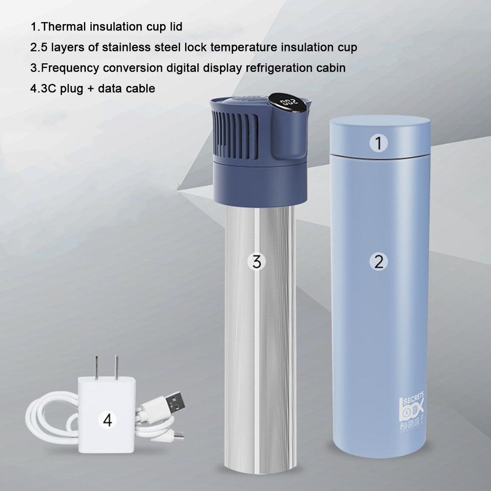 Дорожный холодильник для инсулина с USB-зарядкой, цифровым ЖК-дисплеем, автоматическим контролем температуры