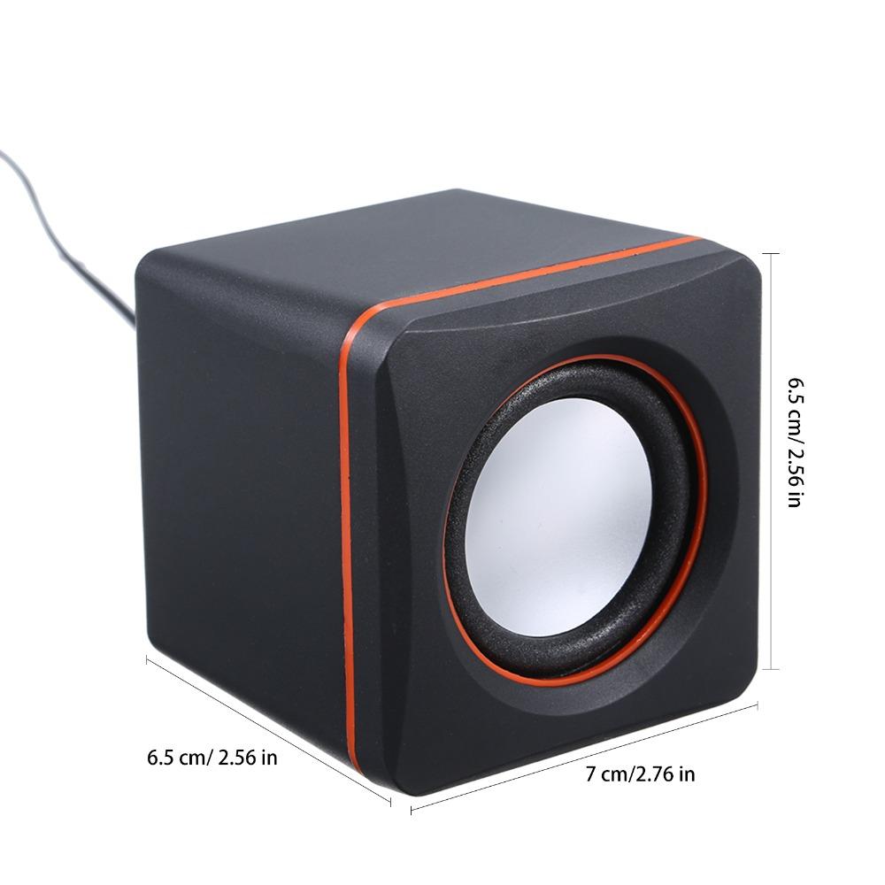 3.5mm Jack Mini Music Speaker Stereo Sound USB Speaker Plug and Play Computer Speaker Smartphones