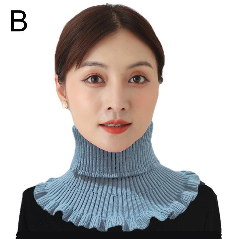 1 шт., осенне-зимние женские вязаные накладные чехлы на шею, съемный воротник, аксессуары