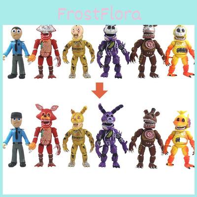 Красочный набор из 6 фигурок Fnaf Five Nights At Freddy's с меняющимися лицами