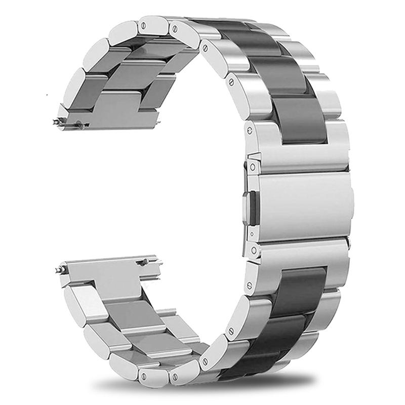 22 мм 20 мм 18 мм Металлический ремешок для Samsung Galaxy Watch 3 4 Active2 S2 Gear S3 Gt 2 Huawei GT2/Amazfit GTR Браслет из нержавеющей стали Подарок на День матери