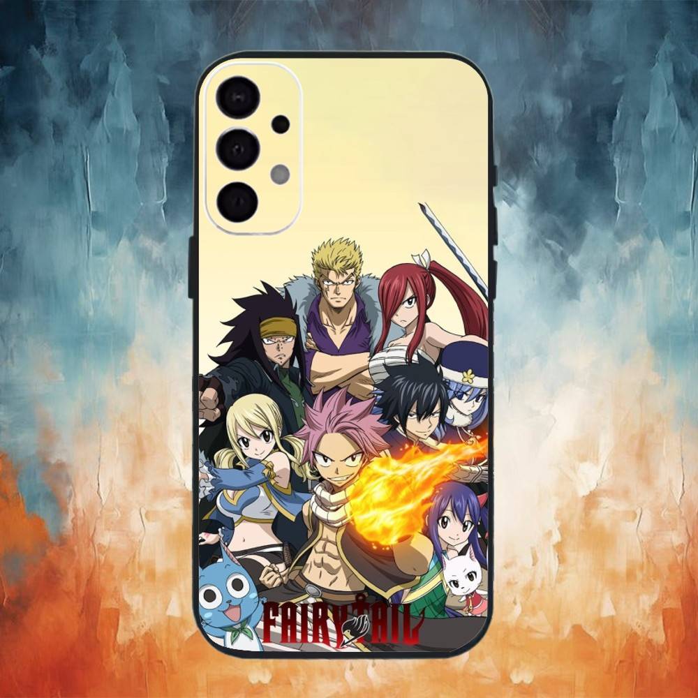 Аниме F-Fairy Комиксы TailS Чехол для телефона Samsung S25,S24,S21,S22,S23,S30,Ultra,S20,Plus,Fe,Note,10,9,5G Черный Чехол