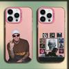 Чехол для телефона рэпера C-Chris Brown для iPhone 16,15,14,13,12,11, Mini, Pro, E, MAX Розовый Матовый Силиконовый Чехол