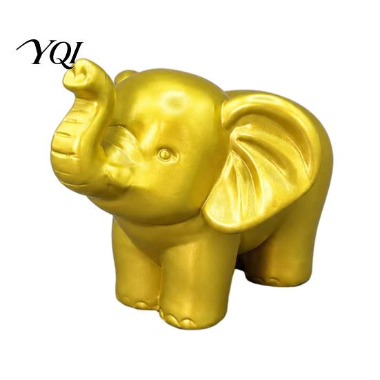 Elephant Figurines for Home Decor Mini Resin Figurine, Good Luck Statue Tabletop Decor, Decorative Crafts Desk Small Ornament Office Shelf,