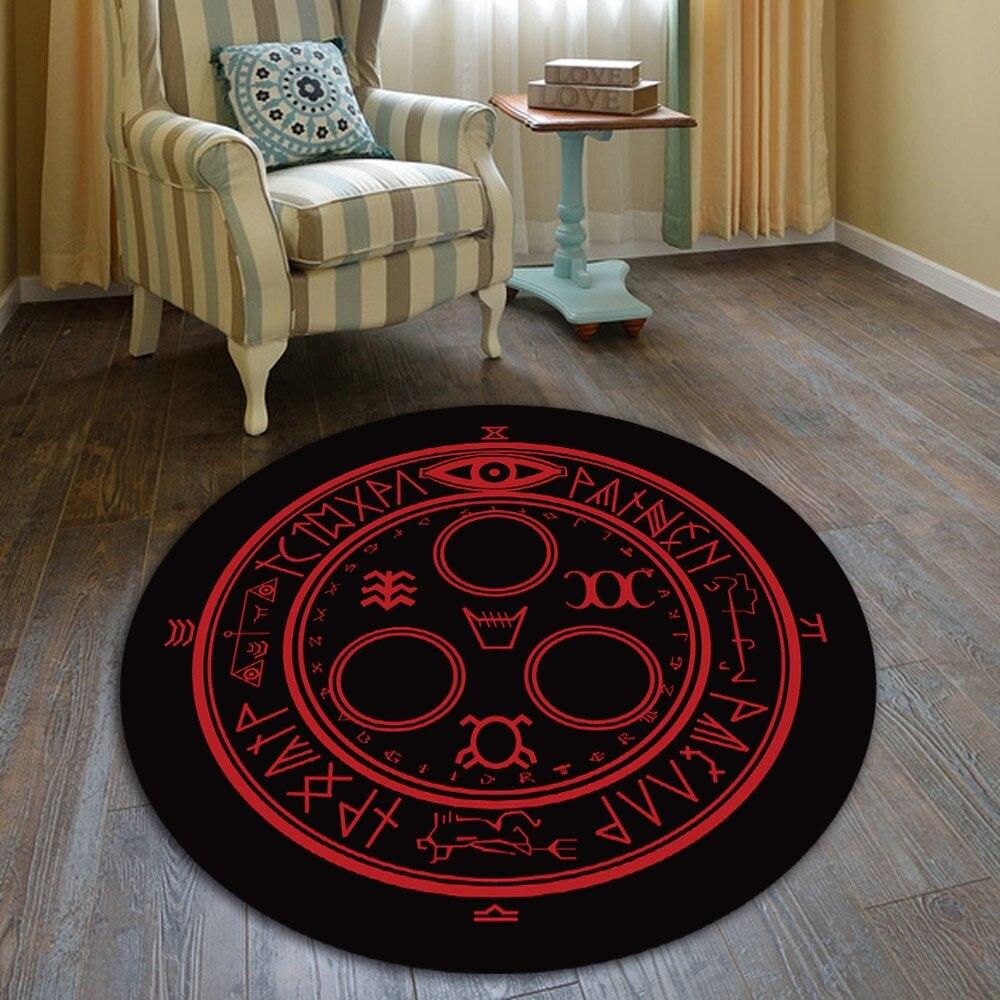 Magic Circle Fate Black Butler Floor Rug Doormat Round Carpet Room Bedroom Kitchen Living Room Non-slip Mat Cosplay Gift