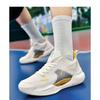 Мужские баскетбольные удобные кроссовки Сетчатый акцент с амортизацией Легкие спортивные кроссовки