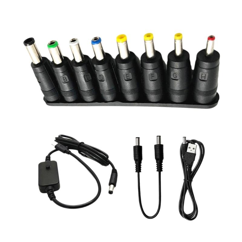 Адаптеры питания постоянного тока Wall PlugChargerPD5V-12V-20V to DC Current Power Cable Type C для ноутбуков