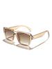 Retro Bold Aviator Sunglasses Multiple Color Gradient Lenses Tortoiseshell Accent Fashion Eyewear For Daily Outfits KJ117