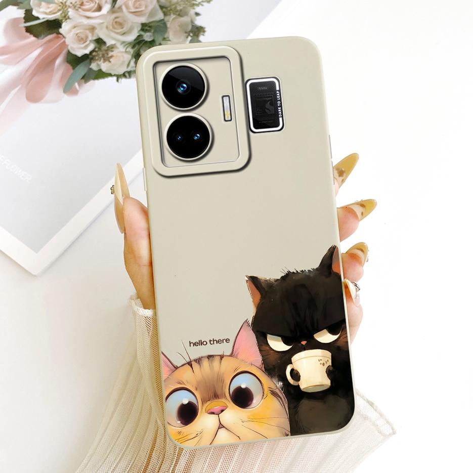 For Realme GT Neo 5 Case RealmeGT3 RMX3709 Cool Owl Dragon Painted Cover Soft Silicone Case For Realme GT 3 GT3 GTNeo5 240W Bags