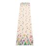 Rectangle Table Runner Floral Pattern Reusable 70.9x11.8in Waterproof Tear Resistant Linen Table Runner for Parties