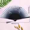 Vintage Silk Folding Hand Fan Chinese Japanese Bamboo Fans Craft Gifts Women Dance Performance Props Home Decoration Ornaments