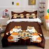 Настольная игра "Кошки" Декоративный набор Мягкое удобное пододеяльник Комплект постельного белья В комплекте 1*Пододеяльник и 2*Наволочки, Подарок