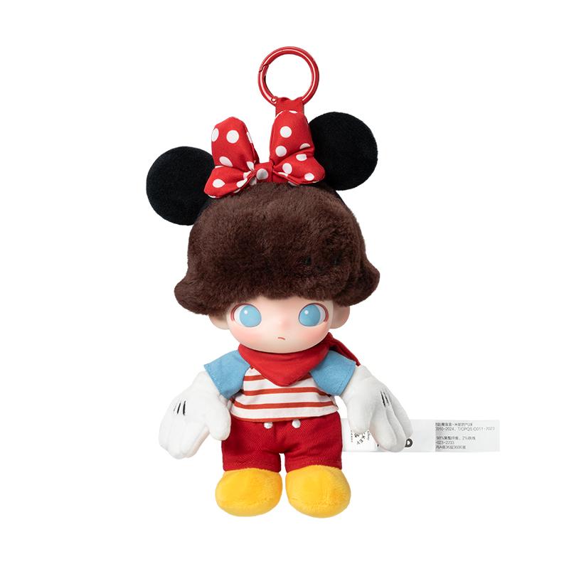 POP MART Dimoo World X Disney Серия Микки Телешоу Секретное издание Виниловый Плюшевый Брелок, Одиночная Коробка-сюрприз