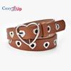 Cozy Up New Women's Jeans Belt Fashion Heart-Shaped Air Eye Hollow Belt