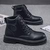 Men's Shoes New High-top Martin Boots Men's Versatile Thick-soled Non-slip Tooling Boots Short Boots Trendy Shoes
