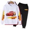 Мультяшное Аниме Молния Маккуин Модный Крутой Принт Свободный Теплый Удобный Толстовки с Длинным Рукавом Комплект для Мальчиков Девочек