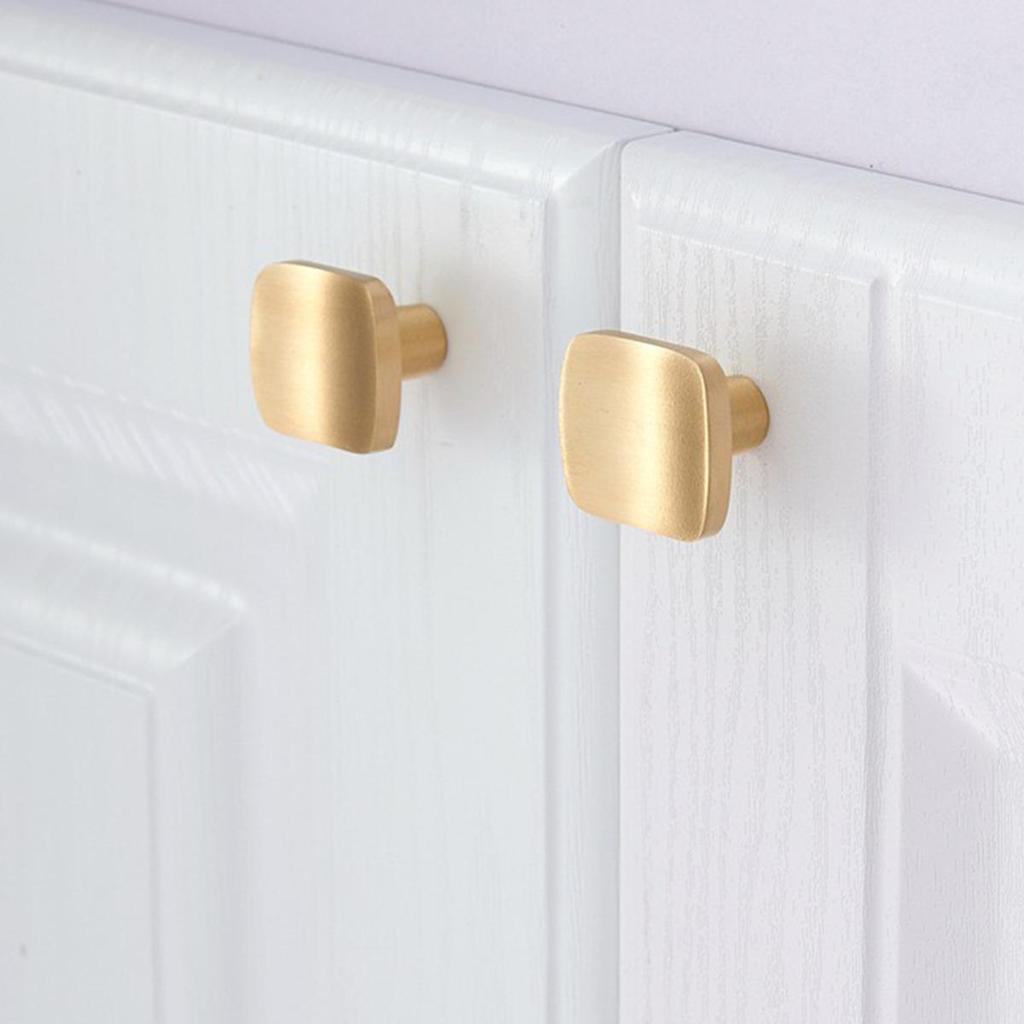 Медные ручки для ящиков шкафов, золотые ручки для кухонных шкафов, ручки для мебели из чистой меди