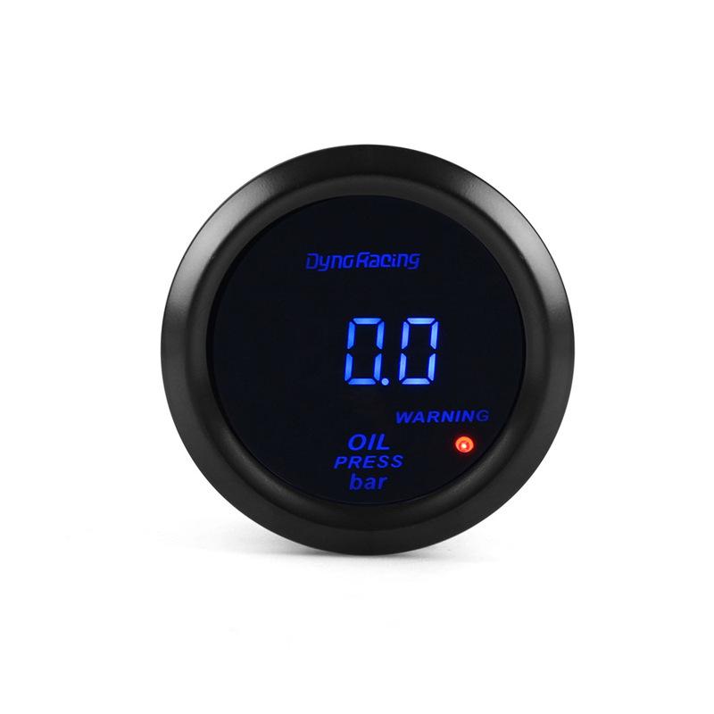 Blue Led with sensor 2" 52MM Oil pressure gauge Digital 0-7bar Oil press gauge Car meter BX102445