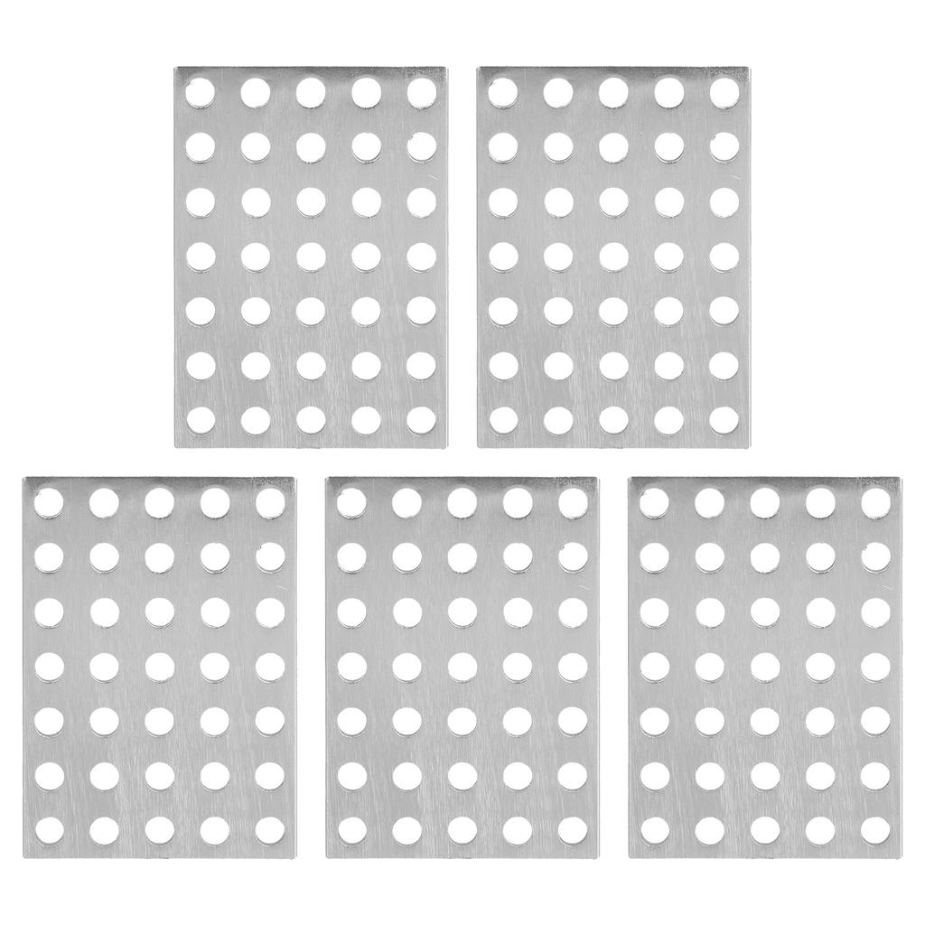 5 Packs Tie Plate Anti Rust Steel Flat Mending Repair Plate Corner Brace for Robots Wood