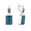 London Blue Topaz Silver Earrings 12.437ct (2073505)