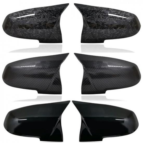 1Pair Side Rearview Wing Mirror Cover Caps For BMW 1 2 3 4 Series F20 F30 F31