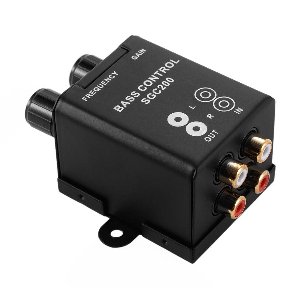 Car RCA Remote Level Amplifier Subwoofer Equalizer Crossover Bass Controller Kit