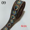 1 Meters Sewing Fabric Jacquard Ribbons Floral Embroidered Straps Woven Lace Trim Stylish