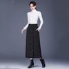 Пуховик с хлопковой подкладкой больших размеров с высокой талией винтажный весенний осенний зимний повседневный свободный длинный для женщины юбки женская юбка